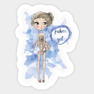 Fashion Girl Sticker